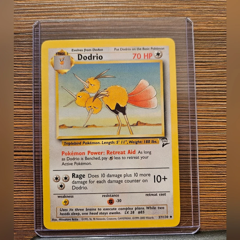 Pokemon Dodrio 37/130 Base Set 2 Trading Card